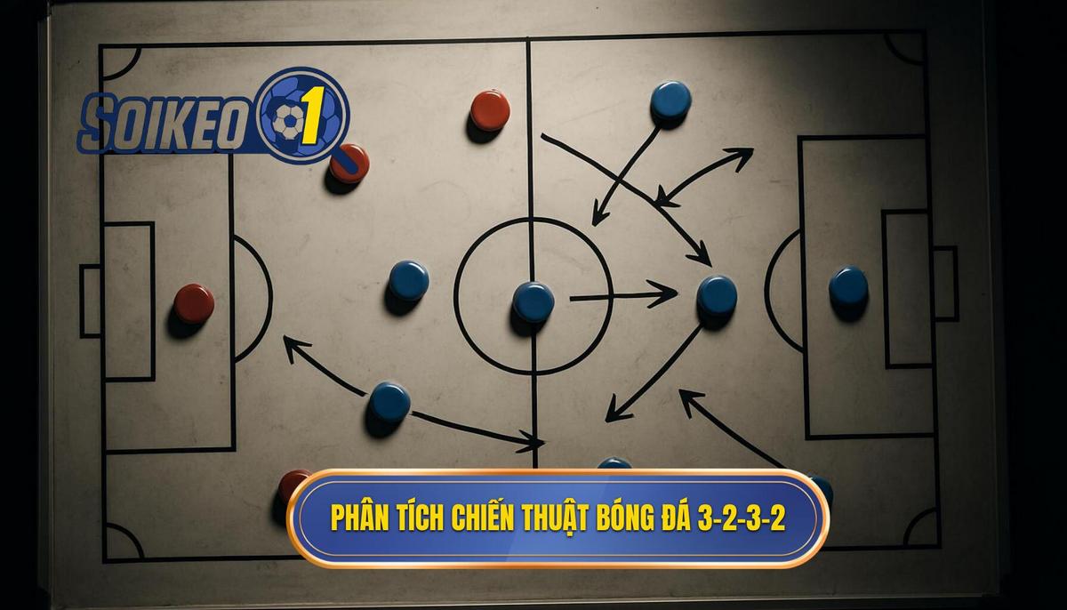 Phân Tích Chuyên Sâu Sự Vận Hành Chiến thuật bóng đá 3-2-3-2